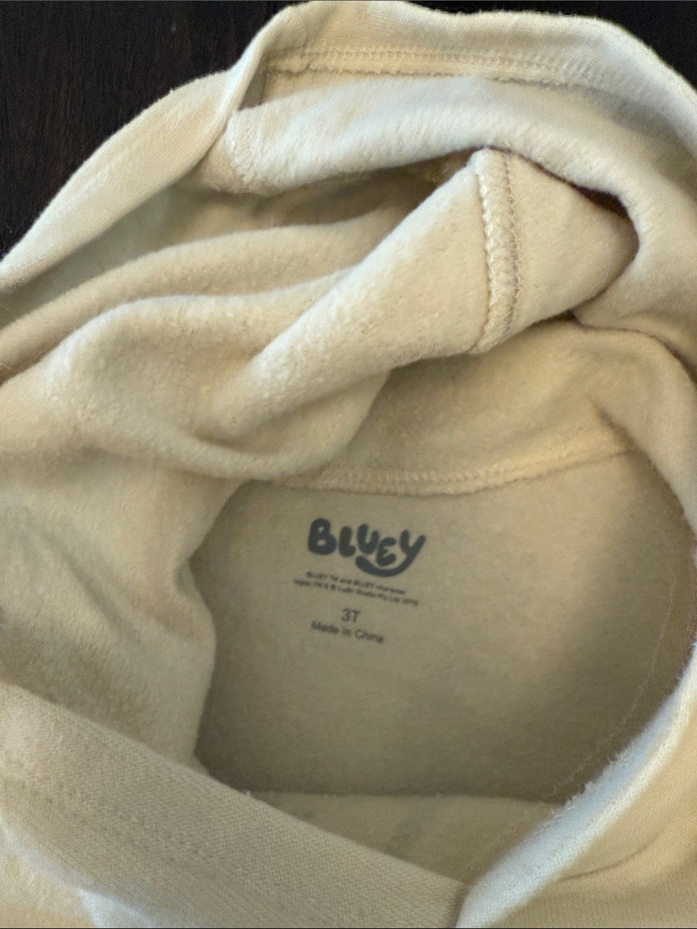 Old Navy Gender Neutral Cream Kids Hoodie with Bluey and Bingo Sweatshirt - Picture 4 of 6